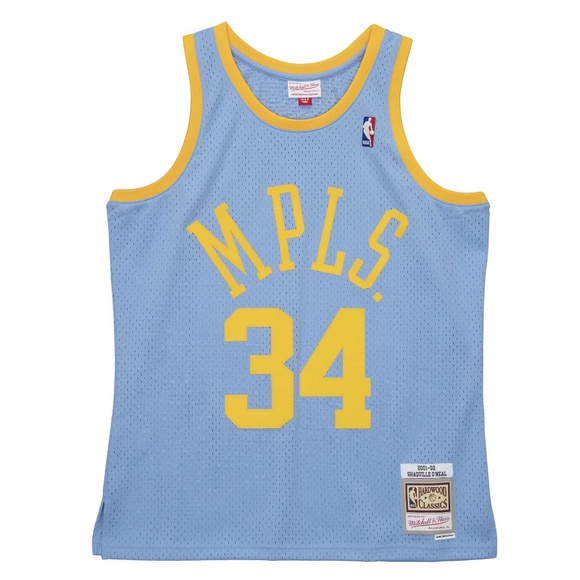 Mitchell & Ness Shaquille O'Neal Los Angeles Lakers 2001-02 MPLS Swingman Jersey